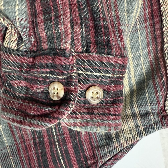 Vintage Carhartt Rugged Outdoor Wear Plaid Flannel Shirt – Men's Large 90's - Picture 4 of 12